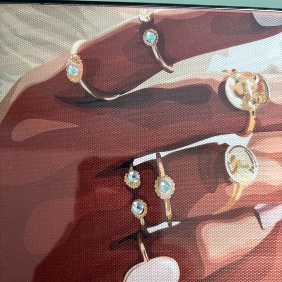 Elegant Woman Hands Gold Jewelry Wall Art Print with Frame - Picture 5 of 10